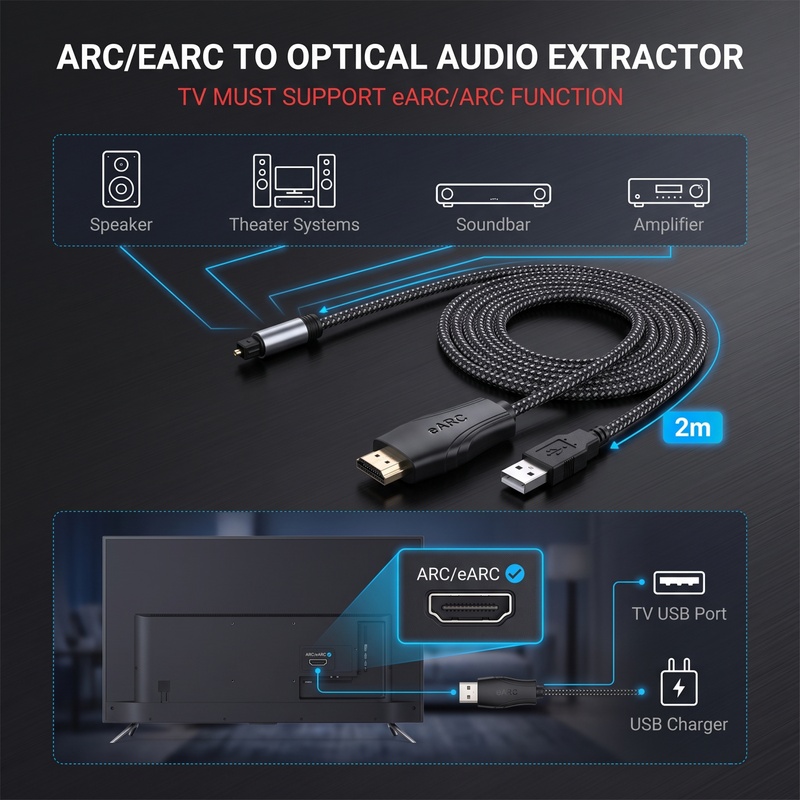 HDMI EARC ARC to Optical SPDIF - Dolby Atmos Soundbar Hdmi Earc review and price