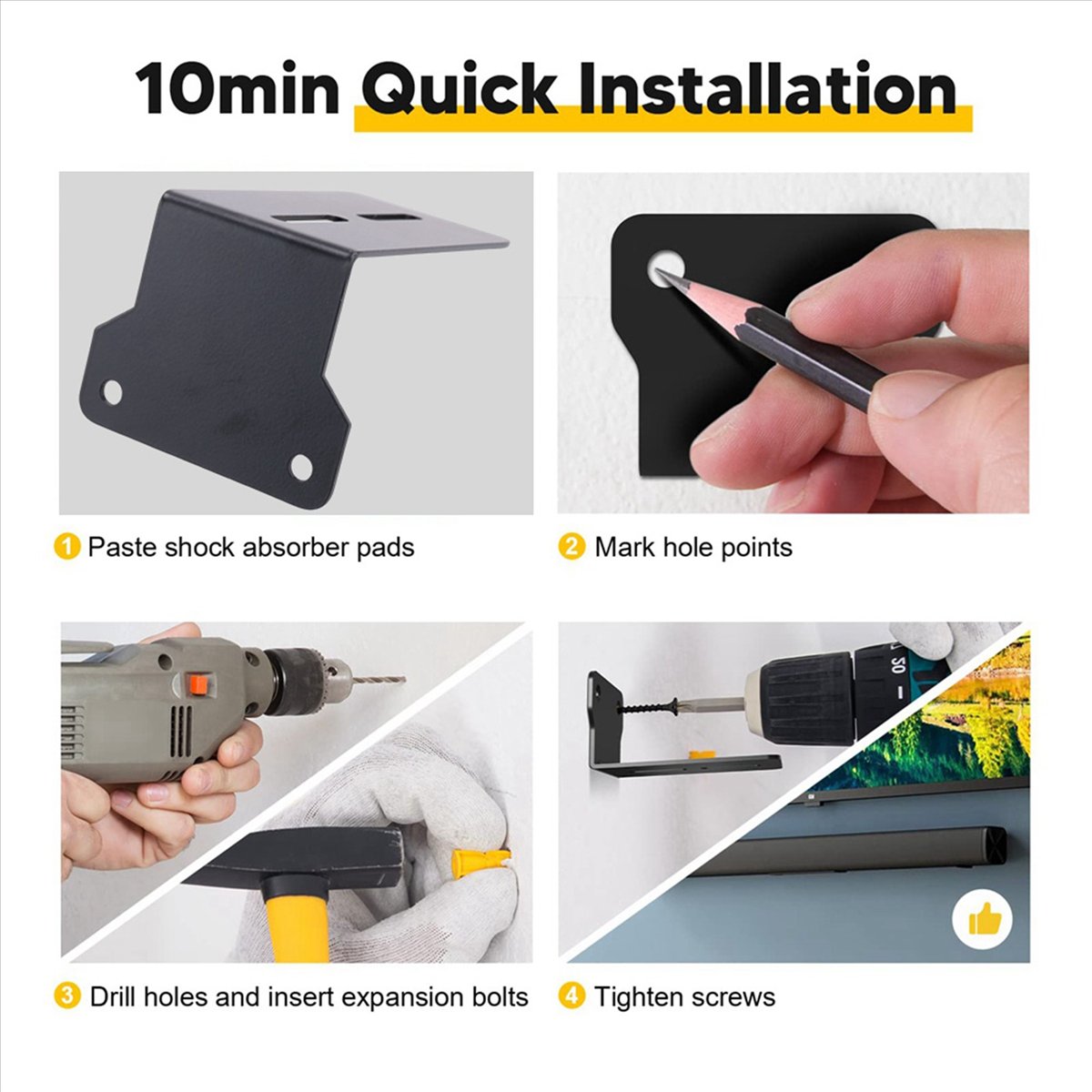 DIGITALBUY Sound Bar Mounts Wa - Soundbar Wall Mount Bracket Universal review and price