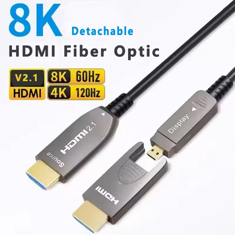 8K Detachable Optical Fiber HD - Hdmi 2.1 Cable 8K 60Hz 48Gbps Earc review and price