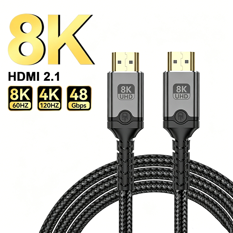 8K HDMI 2.1 Cable Male To Male - Hdmi 2.1 Cable 8K 60Hz 48Gbps Earc review and price