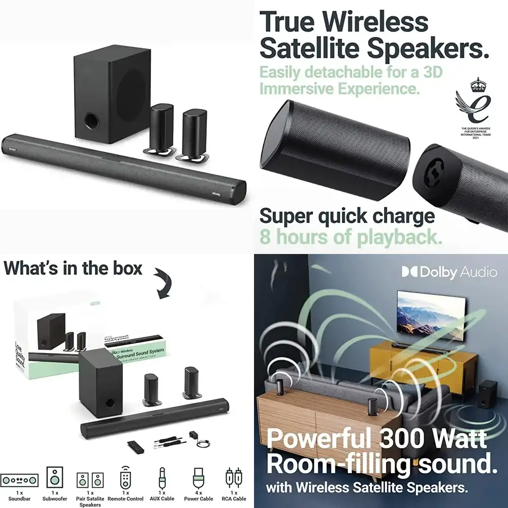 wireless speaker 5.1ch Detacha - Soundbar With Wireless Subwoofer 5.1Ch review and price